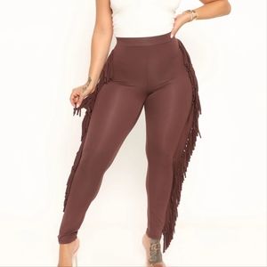 Fashion nova fringe leggings